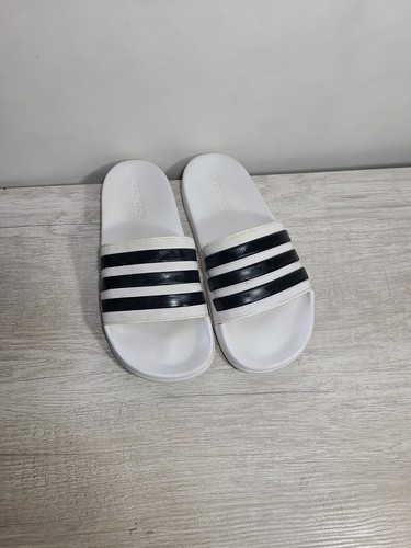 Adidas slides bianche e nere taglia 7