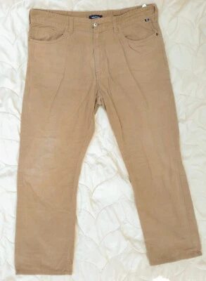 Pantalón de pana elástico corte recto Nautica suave crema beige 36 cintura, 28 entrepierna Foto 1 de 3
