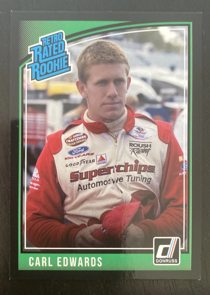 2019 Donruss Nascar Racing Retro Rated Rookies #22 Carl Edwards Black 048/199 - Image 1 of 2