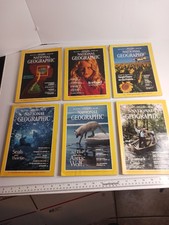 LOT OF 6 VINTAGE NATIONAL GEOGRAPHIC 1983 MAGAZINES January thru June 