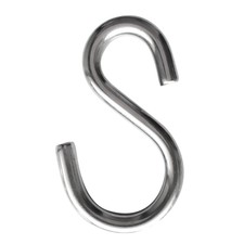 Stainless Steel S Hook Hanging Rail Hanger Utensil Garage Cloth Rack Tool