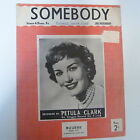 songsheet  SOMEBODY Petula Clark 1954