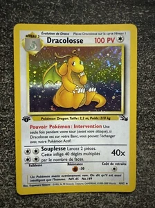 DRACOLOSSE HOLO - POKÉMON 4/62 FOSSILE ÉDITION 1 FR - Imagen 1 de 4