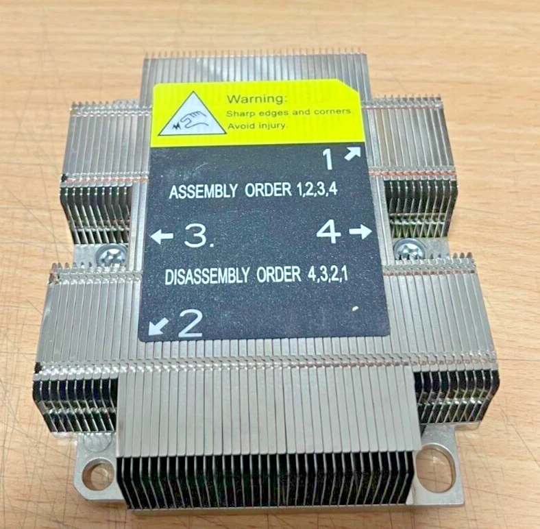 1U Passive CPU Cooler Processor Heat sink for Intel Xeon LGA 3647 Socket Foto 1 de 3