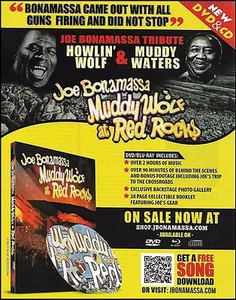 Joe Bonamassa Tribute Howlin' Wolf Muddy Waters at Red Rocks 8 x 11 impresión de anuncio - Imagen 1 de 3