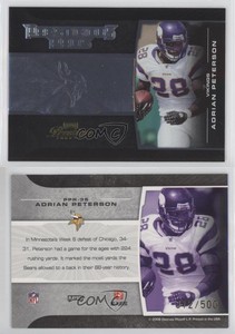 2008 Prestige Prestigious Pros Black /500 Adrian Peterson #PPR-35