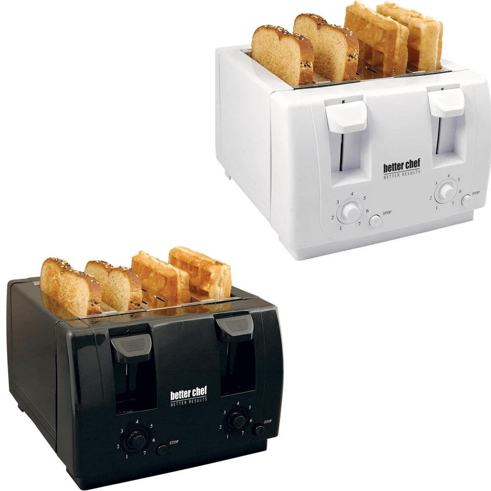Better Chef Wide Slot 4-Slice Dual Control Toaster - REFURBISHED - Image 1 of 1