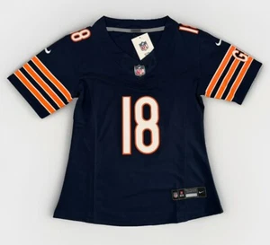 Maglia donna XL Caleb Williams #18 Vapor FUSE Navy Chicago Bears nuova con etichette - Foto 1 di 10