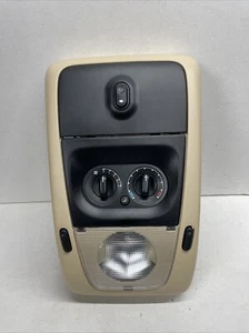 06-10 Explorer Overhead Console Dome Map Light Lamp Climate Control Assembly Tan - Picture 1 of 10