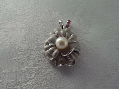 Perlenanhänger,925 Silber,Rubine,HSE,QVC - Bild 1 von 3