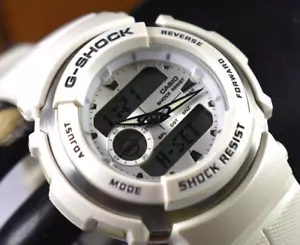 Casio G300LV-7A (3750) Herren Weiß Analog/Digital Uhr NEUE BATTERIE! - Bild 1 von 8