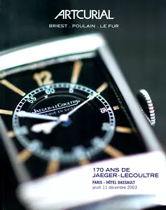LEGENDARY Jaeger-LeCoultre 2003 Unique Auction Artcurial catalogue (+ Cartier) - Imagen 1 de 24