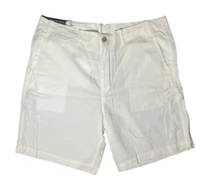 Men's Polo Ralph Lauren White Classic Fit Shorts Size: 38 NWT Linen/Cotton - Picture 1 of 5