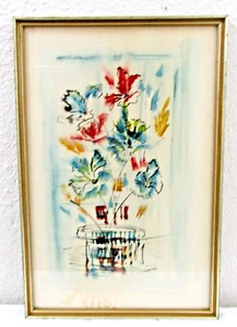 Signiertes gerahmtes Gemälde T. Birdsey 1979 Bermuda Aquarell und Tusche auf Papier - Bild 1 von 6