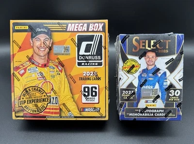 2025 Panini Donruss Nascar Mega Box + 2025 Select Nascar Blaster Box Sealed NEW! - Image 1 of 2