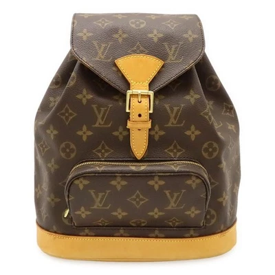 Mochila Louis Vuitton M51136 Montsouris MM Monograma W10" H12" D5" PVC AUTÉNTICA JPN Foto 1 de 4