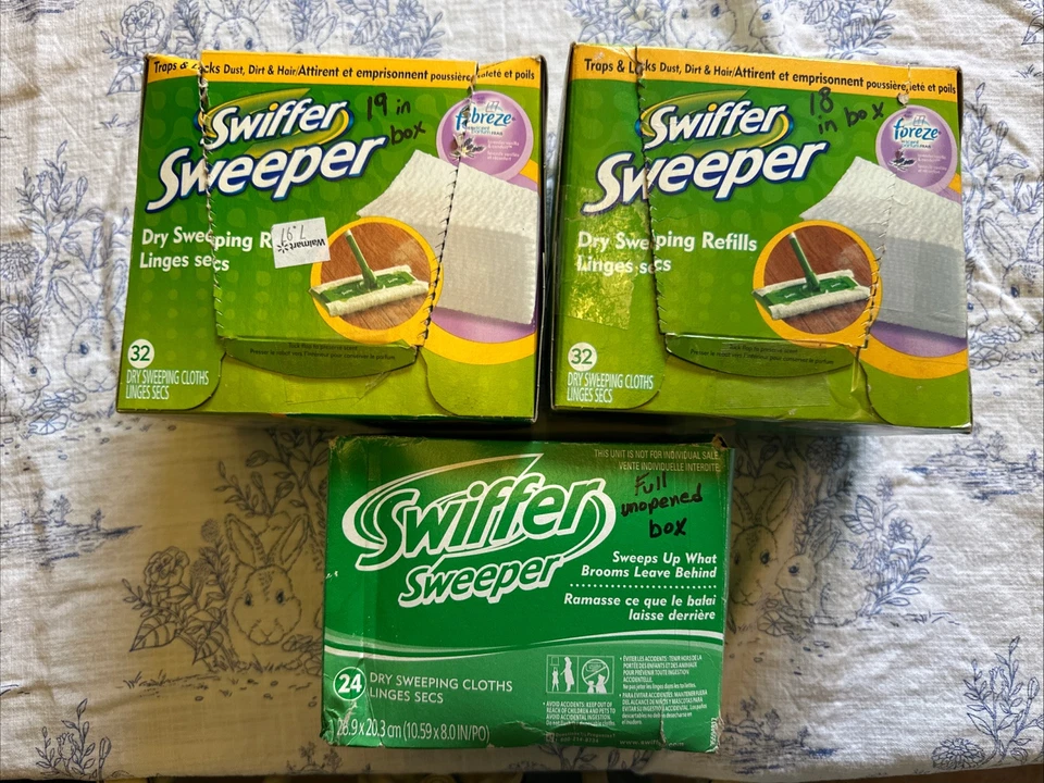 Swiffer Barredora PAÑOS DE BARRIDO SECOS Recarga Multi-Superficie CAJAS ABIERTAS 61 Total Foto 1 de 1