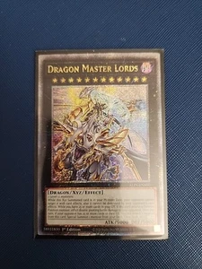 Yugioh Dragon Master Lords ALIN-EN000 Quarter Century Secret Rare 1st Near Mint - Picture 1 of 1
