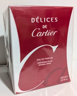 Cartier Delices de Cartier Eau de Parfum 100 ml / 3,3 oz spray nuevo ¡Envío gratuito! Foto 1 de 4