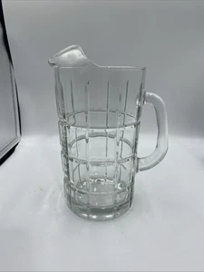 Vintage Anchor Hocking Tartan Manchester klar 50 Unzen Schwerer Glaskrug 9-1/2" - Bild 1 von 5