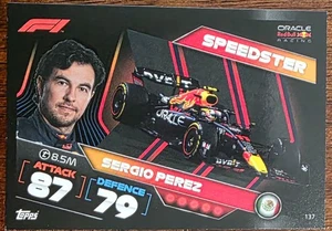 2022 TOPPS TURBO ATTAX F1 FORMULA 1 RACING SERGIO PEREZ SPEEDSTER #137 NM/MT - Picture 1 of 2