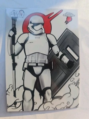 Topps Chrome 2025 Star Wars Galactic граффити штурмовик GG-18 - Изображение 1 из 2