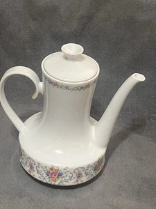 Winterling Bavaria Schwarzenbach Coffee Pot Pink Roses - Picture 1 of 1