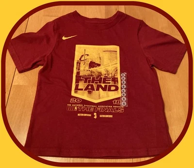 Camiseta 2018 Cleveland Cavalier Nike The Land In The Finals niños talla pequeña 4 nueva con etiquetas Foto 1 de 2