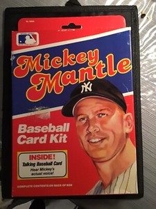 1989 CMC Talking Mickey Mantle Baseball Card Kit