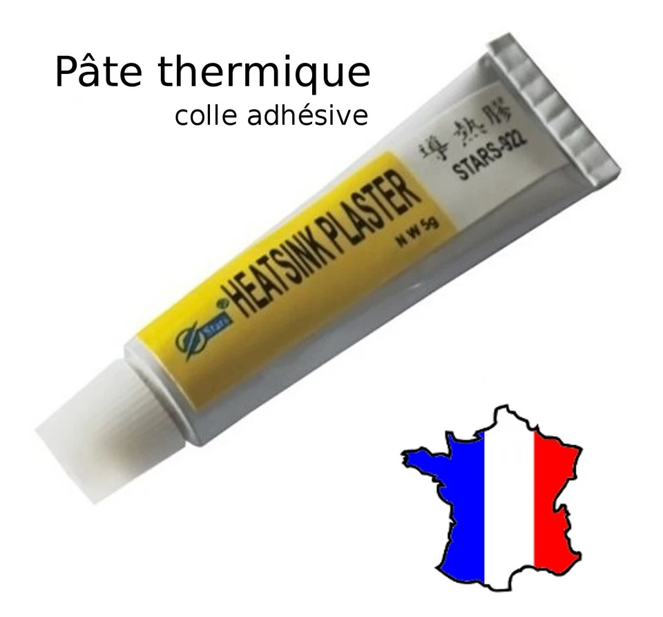 Pâte thermique adhesive colle silicone électronique, chipset, transistors, puce - Photo 1/1