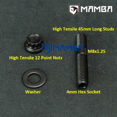 Perno colector de admisión/turbo de níquel Volvo 240 B230 B23 B21 45 mm M8x1,25 Foto 1 de 4