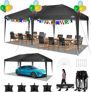 COBIZI Pop up Canopy 10'x20' Waterproof Party Tent with Carry Bag & 4 Sandbags - Picture 1 of 53