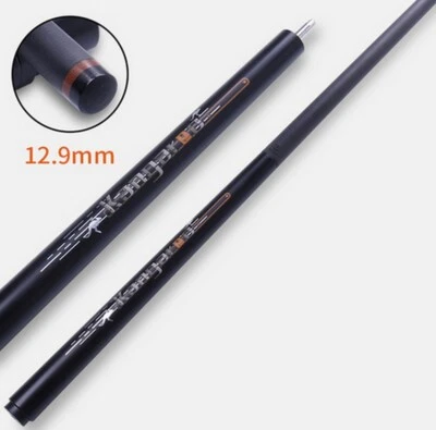 Little Monster 41" Kangaroo Jump Carbon Billiard Pool Cue Stick 12.9mm-(Black)