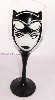 Catwoman Wine Gin Beer Glass DC Comic Book Hero Gift Batman Gotham Cat Woman - Image 1 of 4