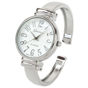 Reloj brazalete plateado delgado para mujer - Imagen 1 de 4