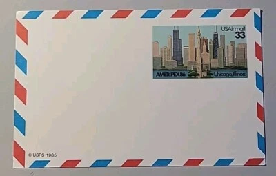 U.S. Scott UXC23 Air Mail Postal Card. Unused. - Image 1 of 3