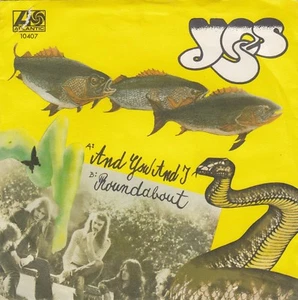 YES AND YOU AND I / ROUNDABOUT UNIQUE 1974 RECORD YUGOSLAVIA 7" PS - Bild 1 von 4