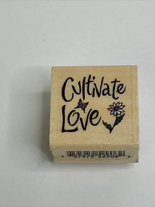 Cultivate Love PSX Wood Mounted Rubber Stamp - Picture 1 of 5