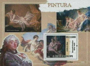 Art Stamp Paintings Venus Francois Boucher Souvenir Sheet MNH - Picture 1 of 2