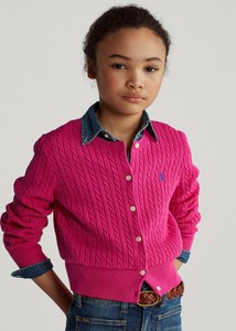 Pink Cardigan Sweaters 7 Size for Girls 