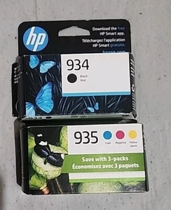 HP 934 Black & 935 Color Ink Cartridges - Lot Of 2 - New - Dates Jan & Feb 2025 - Picture 1 of 3