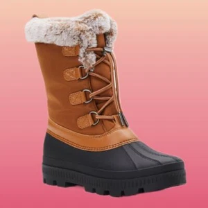 Ladies Size 7 Temp Rated Water & Skid Resitant Winter Snow Boots - Picture 1 of 12