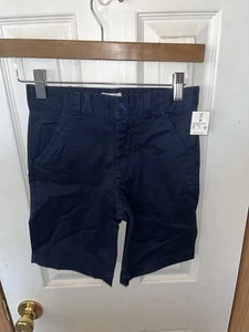 Cat & Jack School Uniform Boy’s Chino Shorts Navy Blue Size 8 New With Tags - Picture 1 of 2