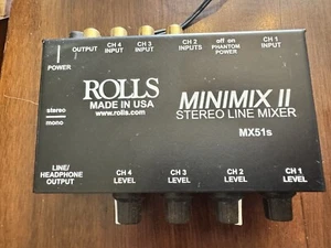 Rolls MX51s Mini-Mix II 4-Kanal Mixer mit Kopfhörerausgang - Bild 1 von 5