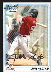 2010 Bowman Prospects Baseball Black #BP8 Jon Gaston