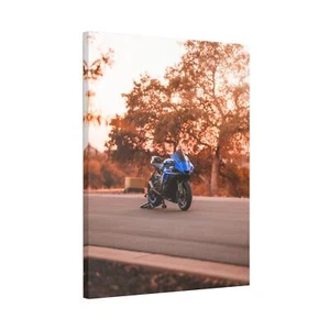 Yamaha R1 High Resolution Museum Quality Vertical Motorcycle Canvas Print #018 - Picture 1 of 10