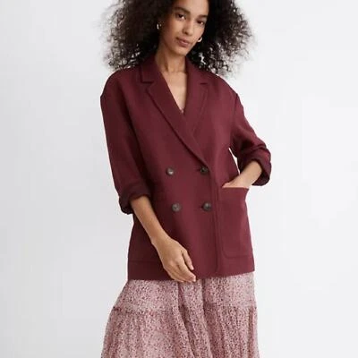 Blazer Madewell Hayfield Doble Pecho Granate Grande Nuevo con Etiquetas Foto 1 de 4