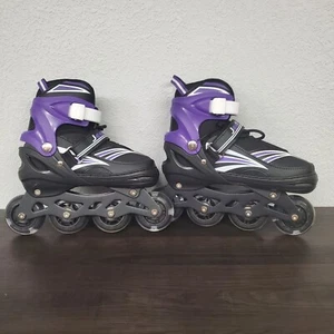 Jeefree Inline Skates Rollerblades Purple & Black Size Medium - Picture 1 of 8