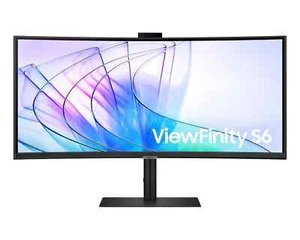 Samsung LS34C650VAEXXY 34" ViewFinity S65VC Curved WQHD Webcam Business Monitor - Picture 1 of 7