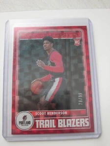 SCOOT HENDERSON 2023-24 NBA HOOPS TRIBUTE HYPER RED 78/99 # 297 RC ROOKIE - Picture 1 of 2